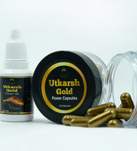 Utkarsh wellness kit I Power Capsules pack of 2 + Power Oil